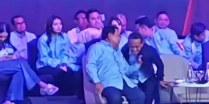 Viral Prabowo Tarik Kerah Bahlil, TKN: Beliau Berdua Tertawa, Kok Dibilang Kekerasan
